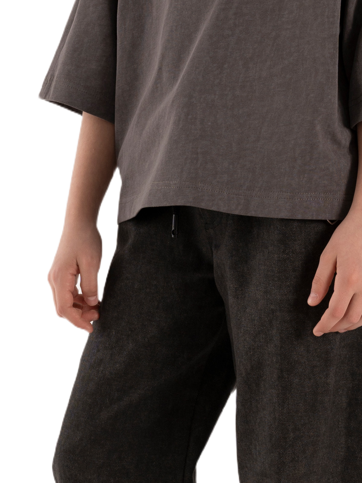 Брюки для девочки О67081 (черный)