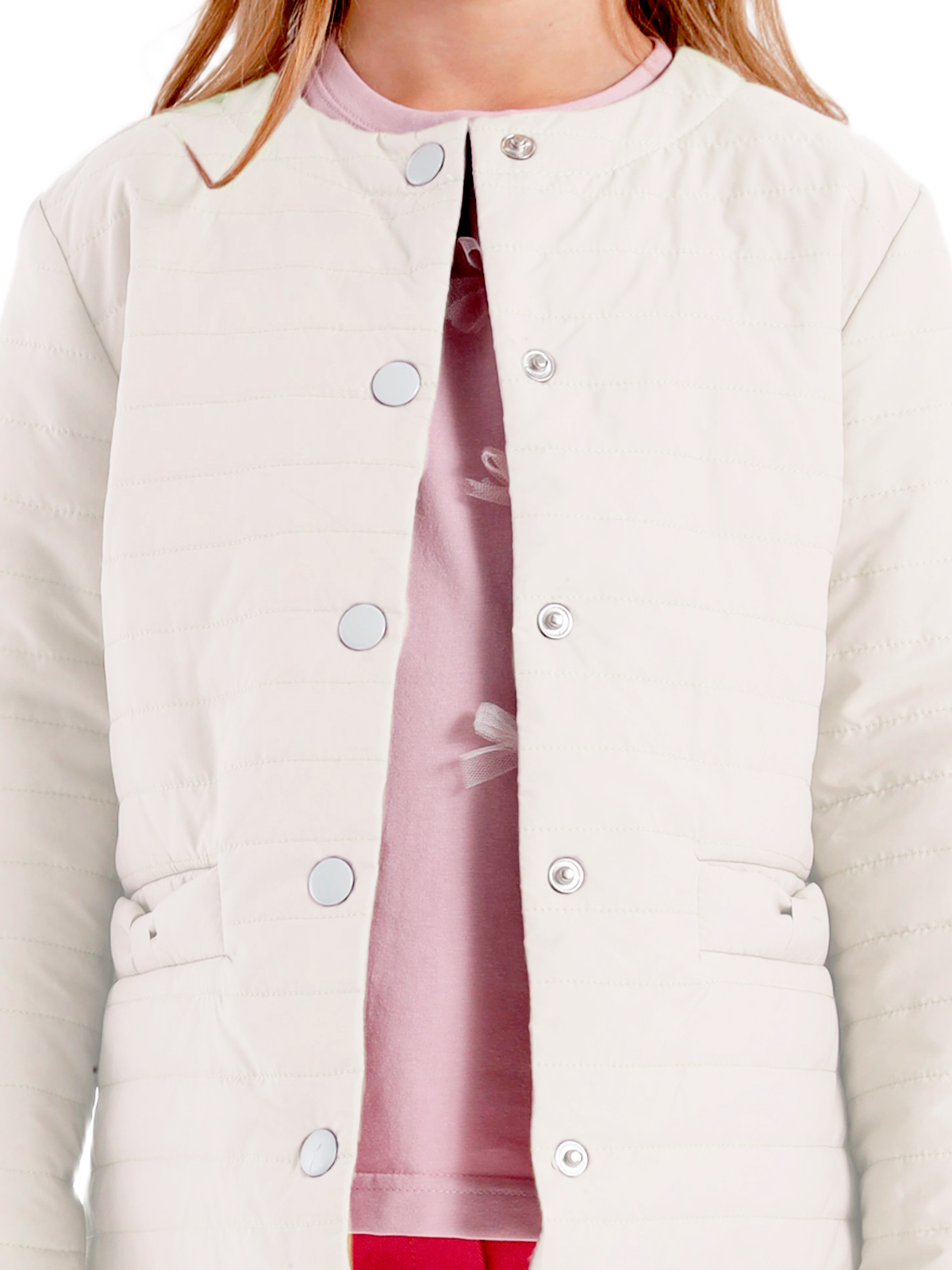 Куртка для девочки О57299 (молочный)