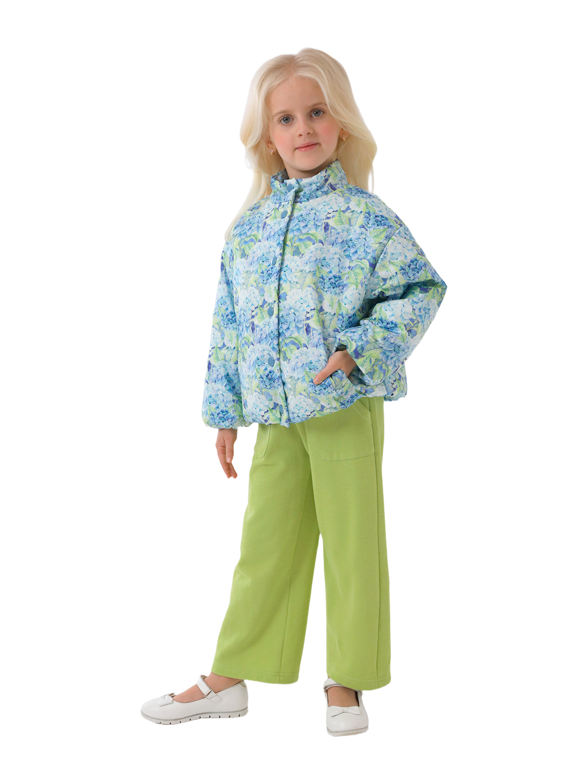 Куртка для девочки О57298 (голубой)