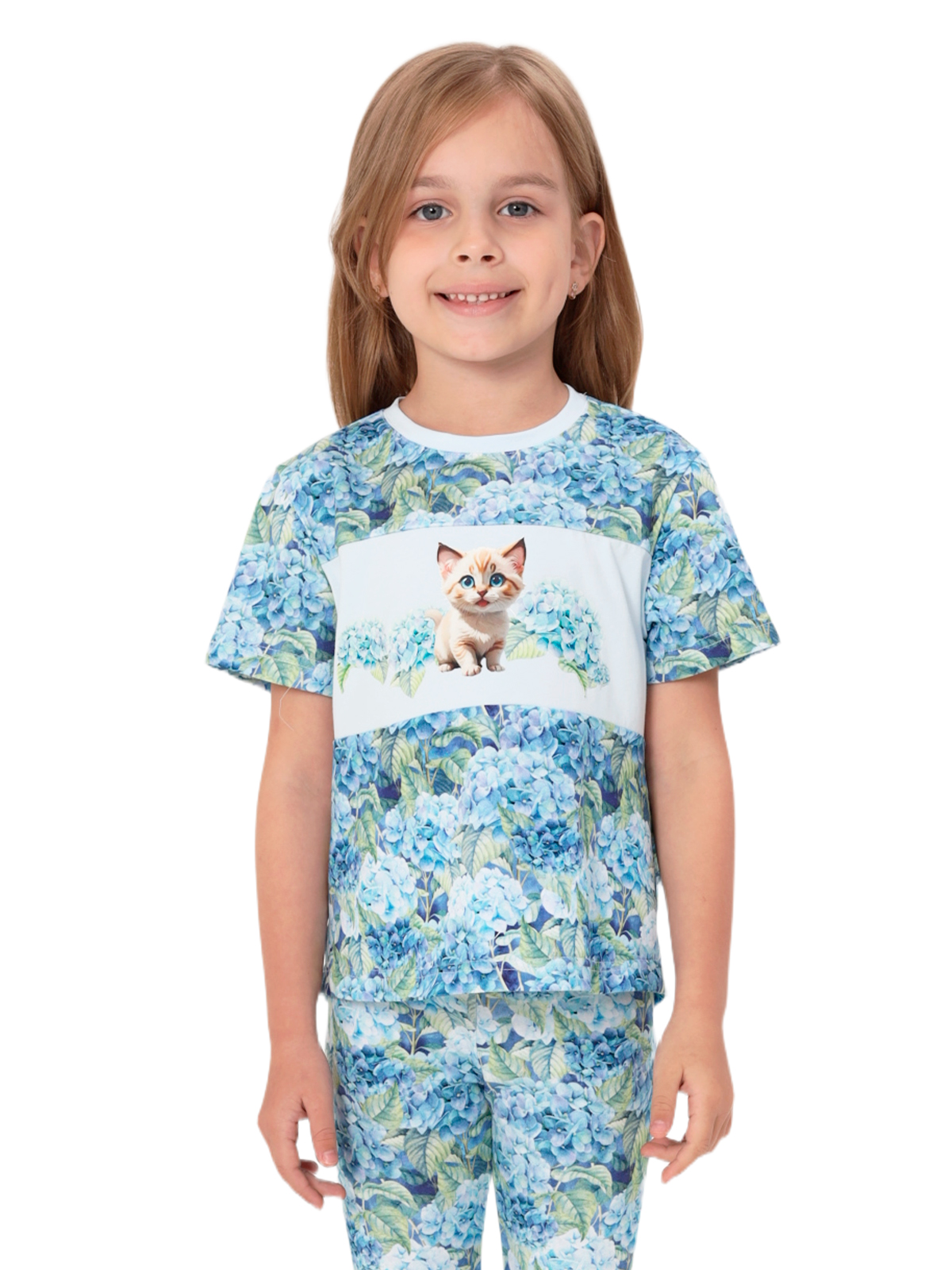 Джемпер для девочки О57107 (голубой)