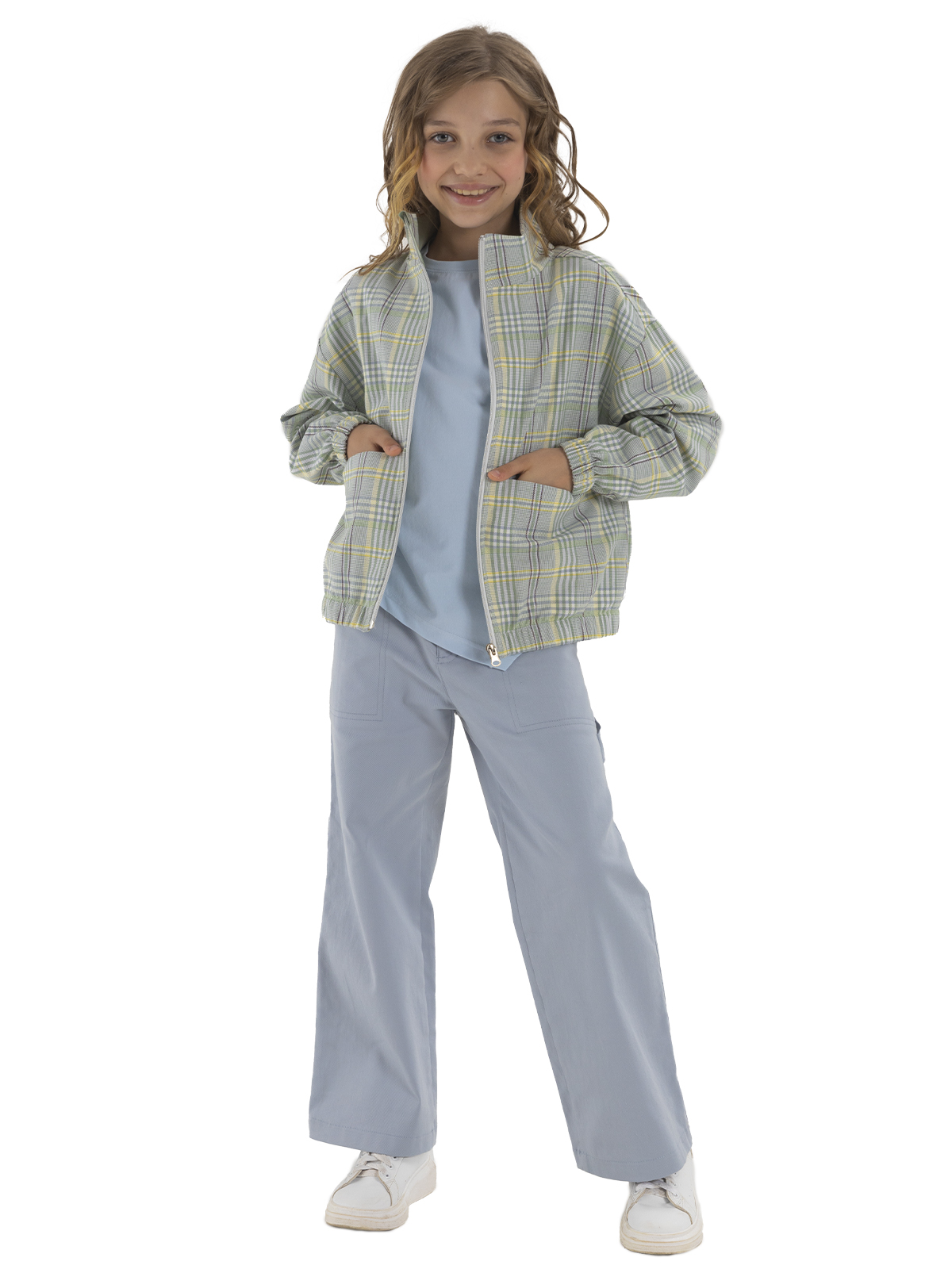 Жакет для девочки О56825 (зеленый)