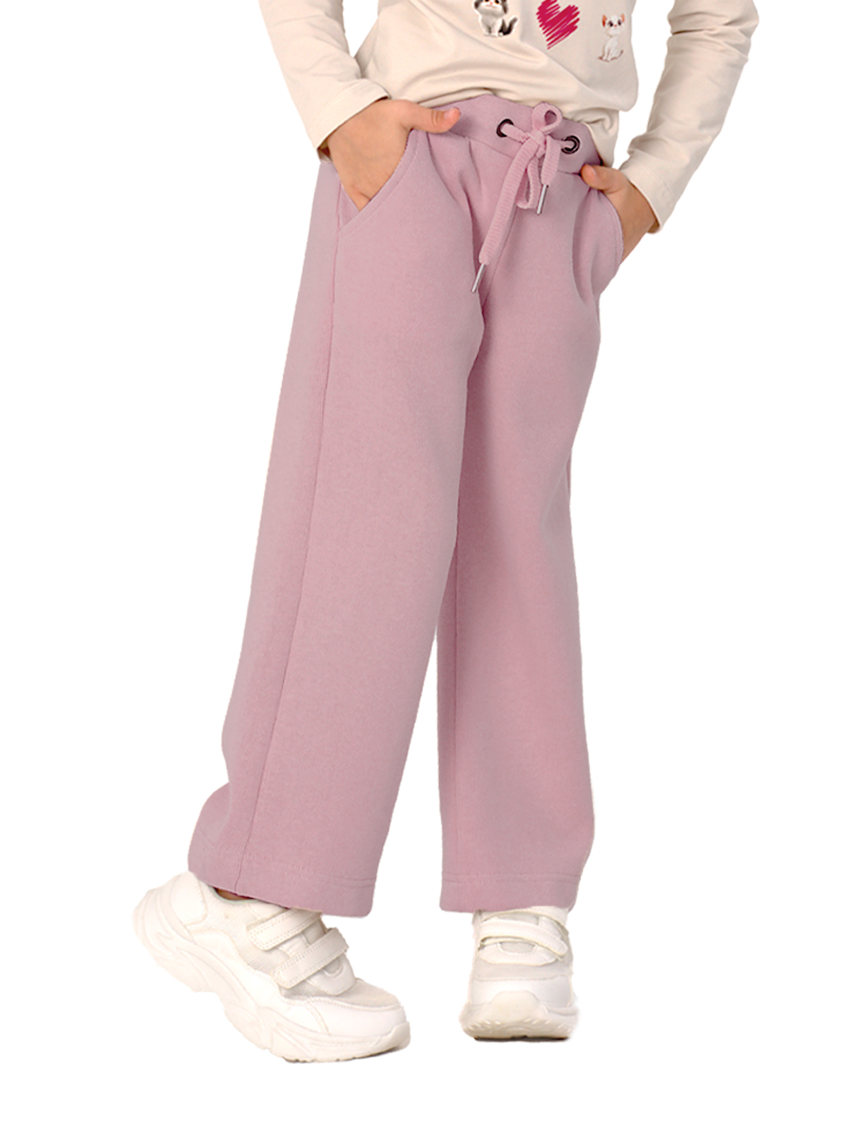 Брюки для девочки О57305 (розовый)