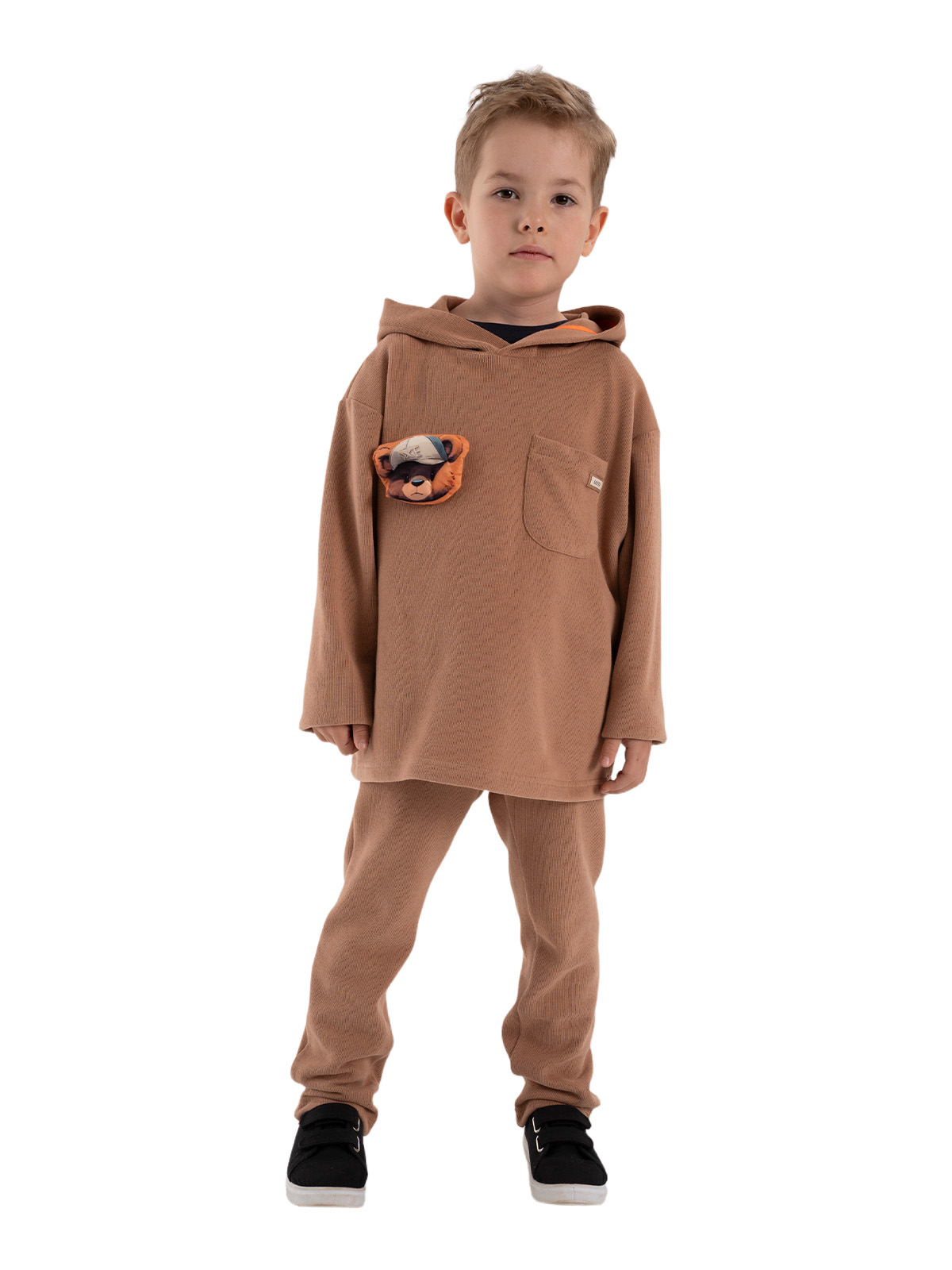 Брюки для мальчика О37129 (коричневый)