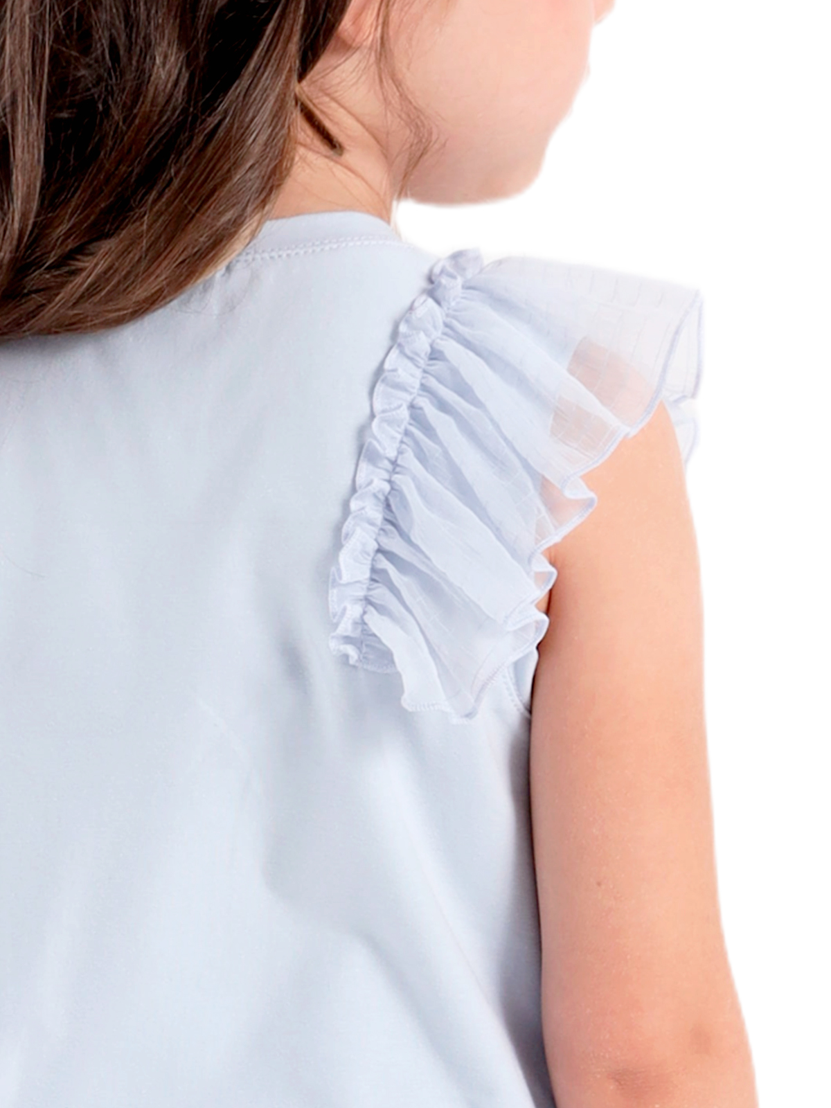 Блузка для девочки О57239 (голубой)