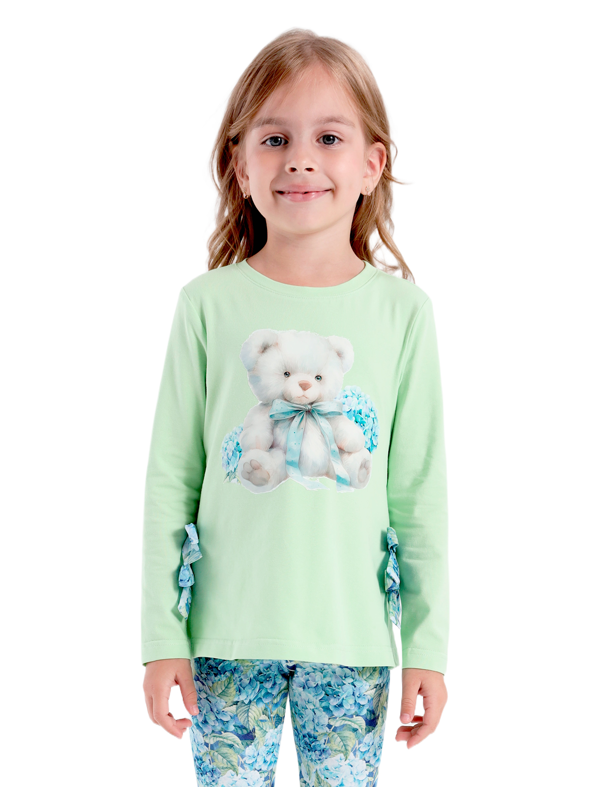 Джемпер для девочки О57302 (зеленый)