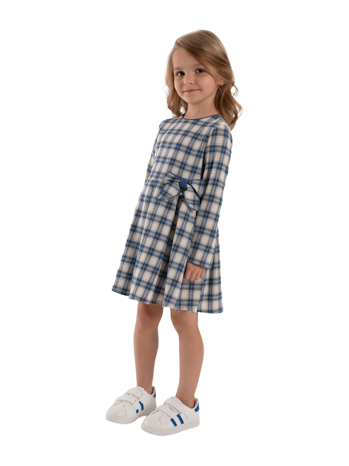 Платье для девочки О67144 (синий)