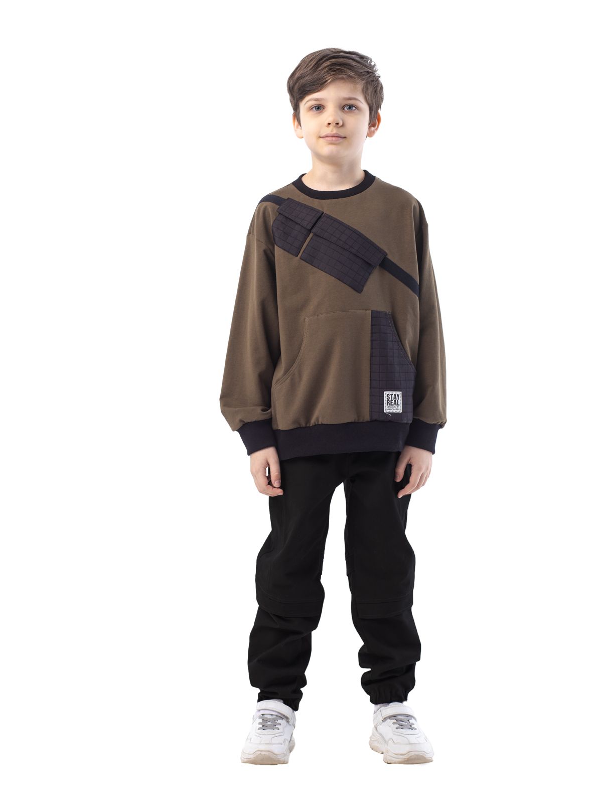 Брюки для мальчика О36680 (черный)