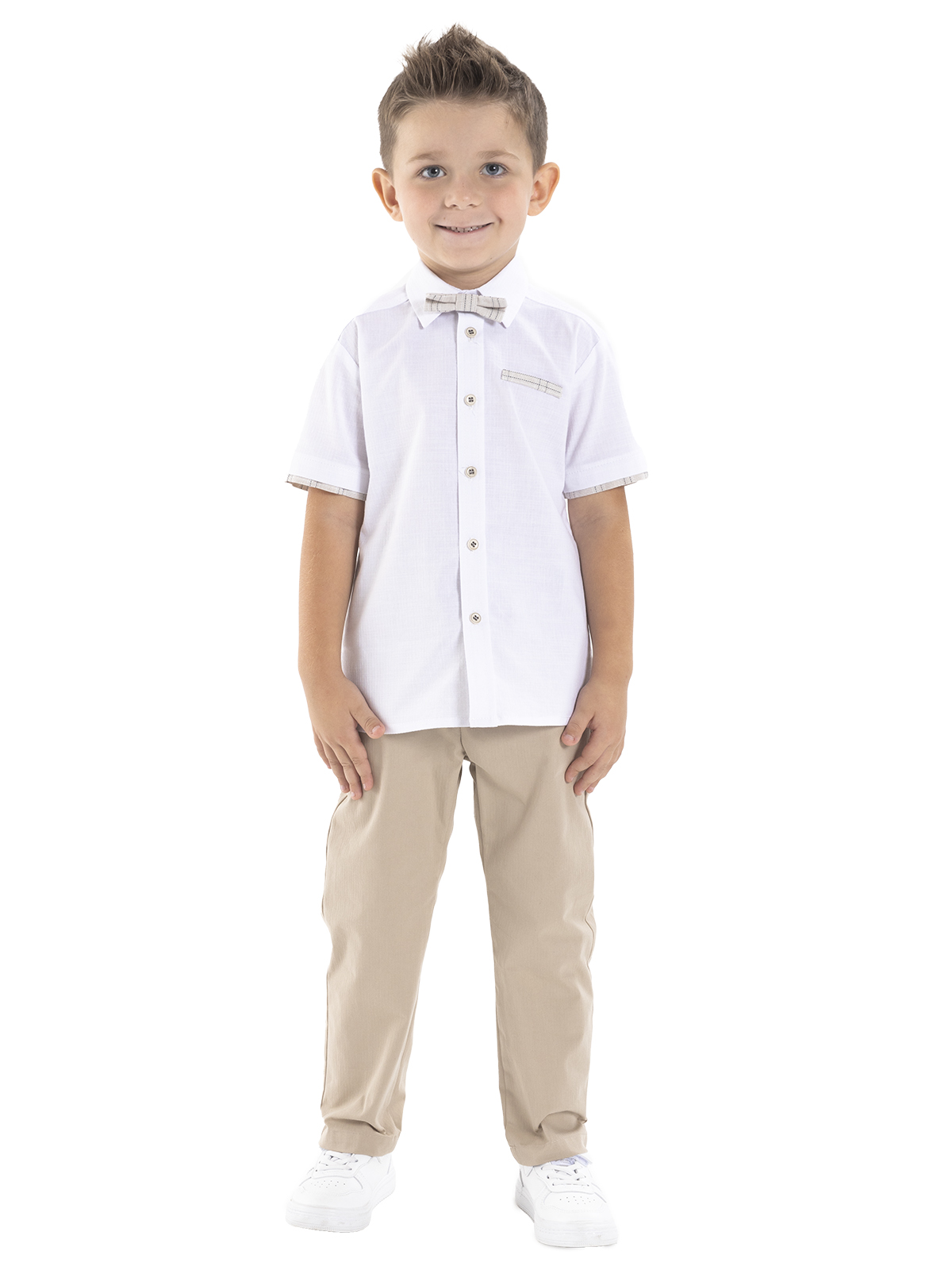 Брюки для мальчика О46956 (бежевый)