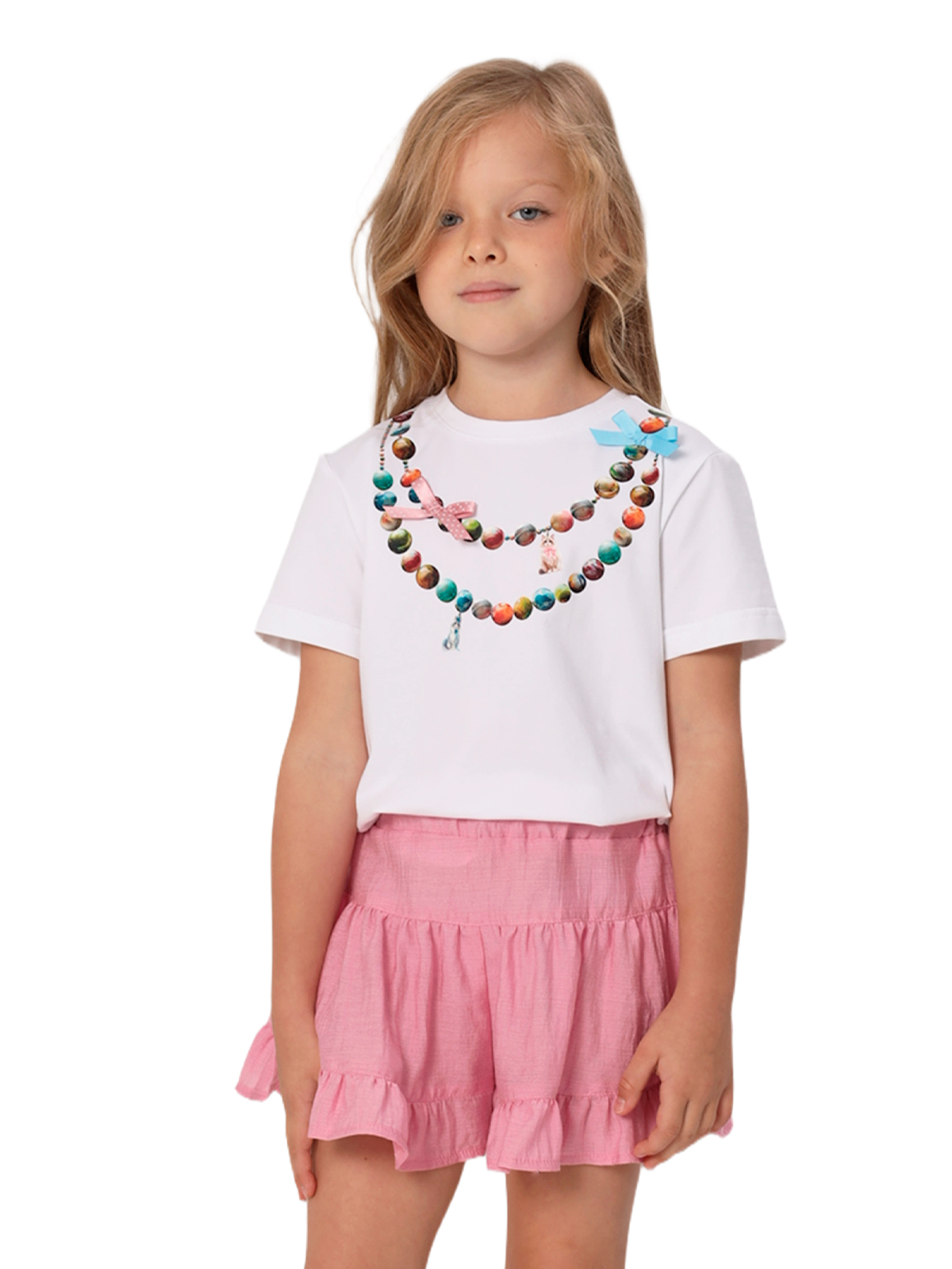 Джемпер для девочки О57234 (белый)