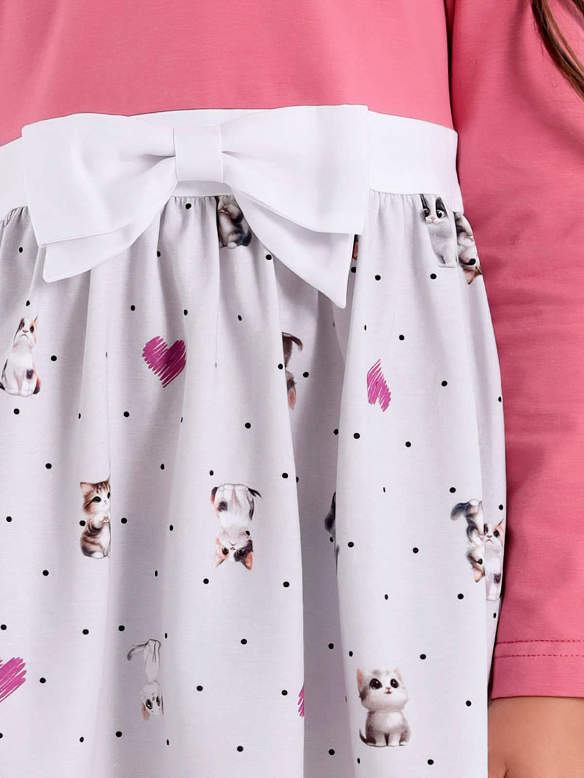 Платье для девочки О56783 (розовый)