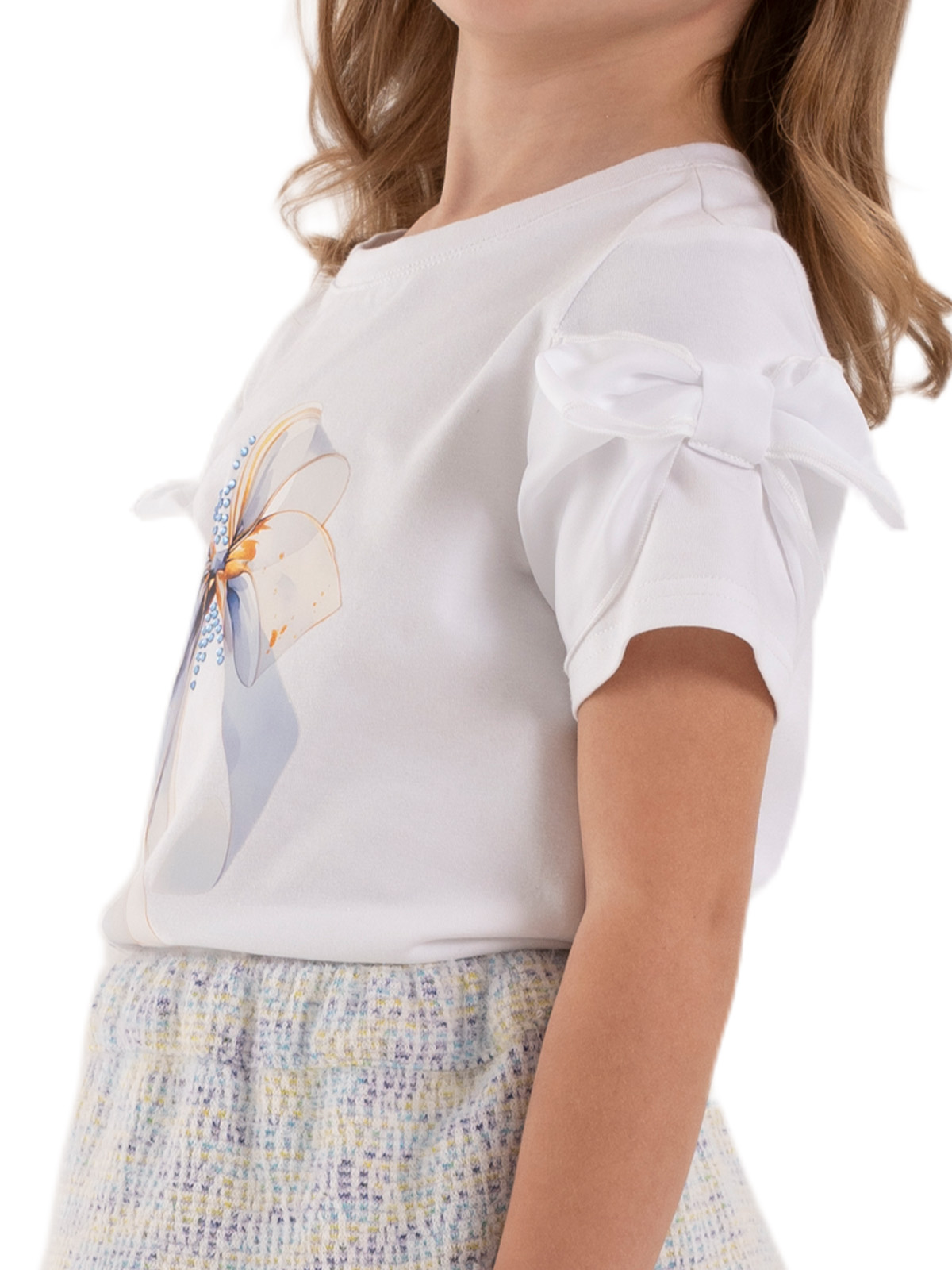 Джемпер для девочки О67193 (белый)