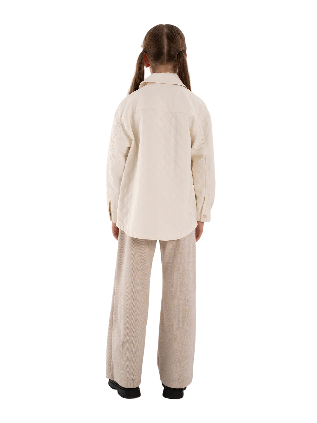 Брюки для девочки О67072 (бежевый)