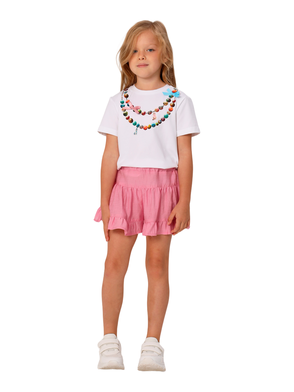 Джемпер для девочки О57234 (белый)