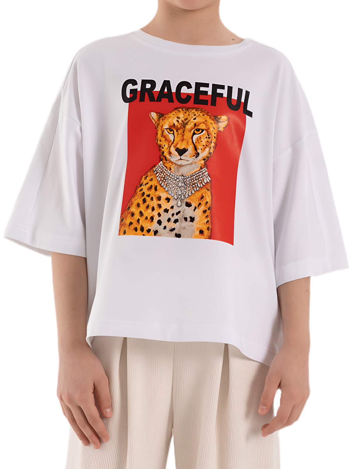 Джемпер для девочки О67079 (белый)