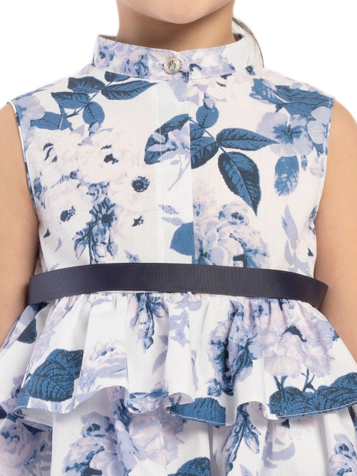 Платье для девочки О54027 (синий)