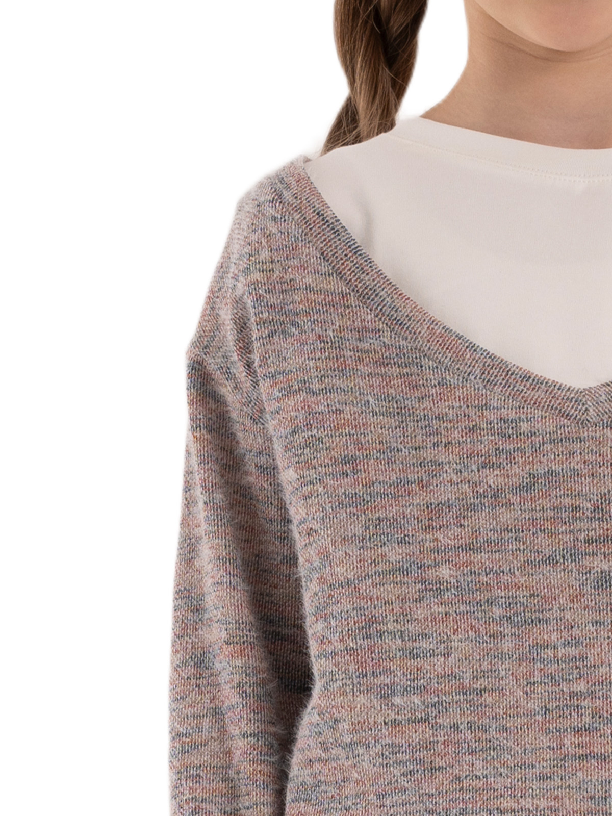 Джемпер для девочки О67075 (серый)