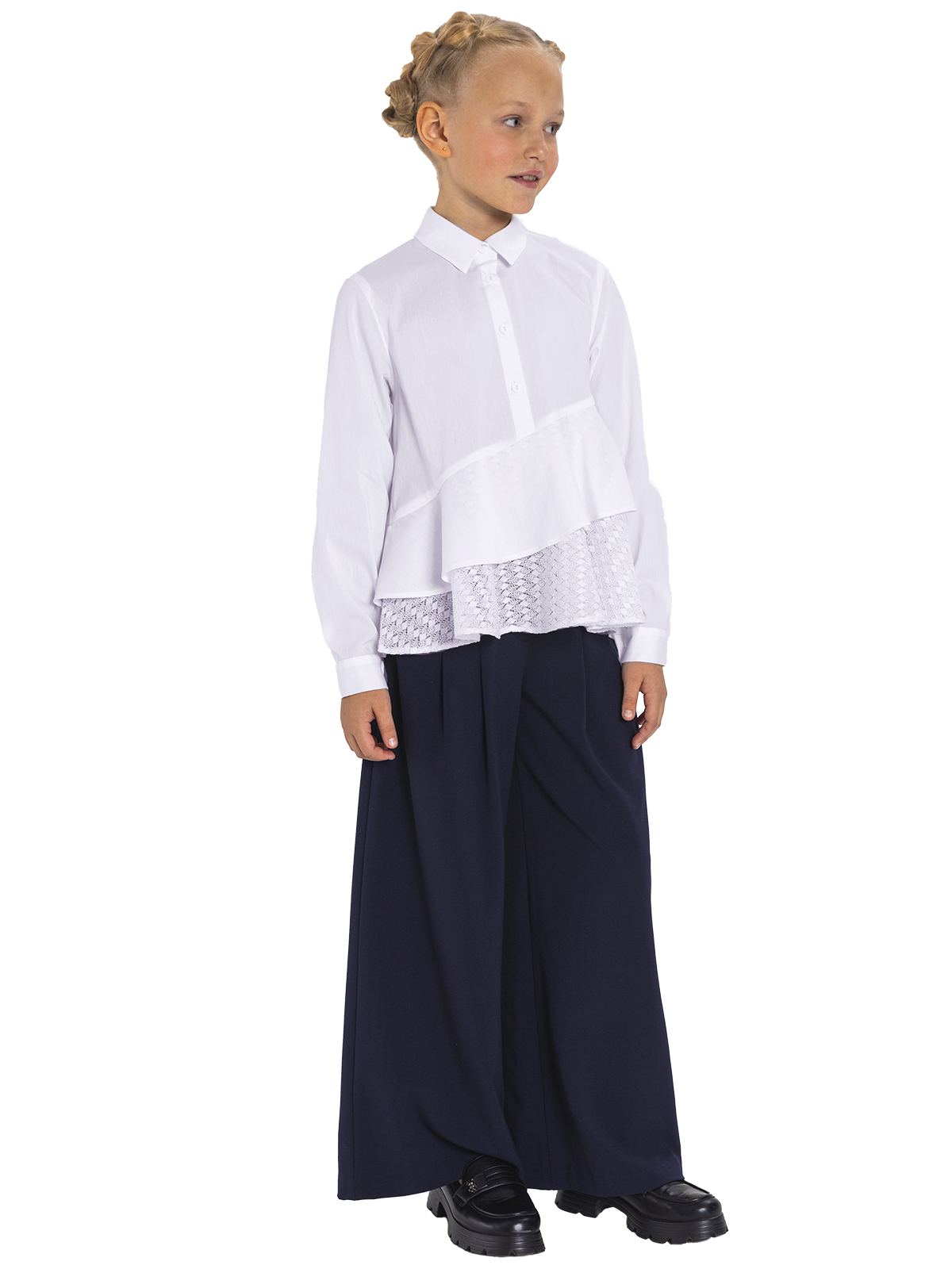 Блузка для девочки О76986 (белый)