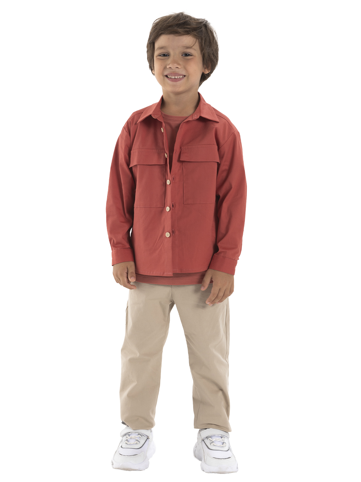 Брюки для мальчика О46956 (бежевый)