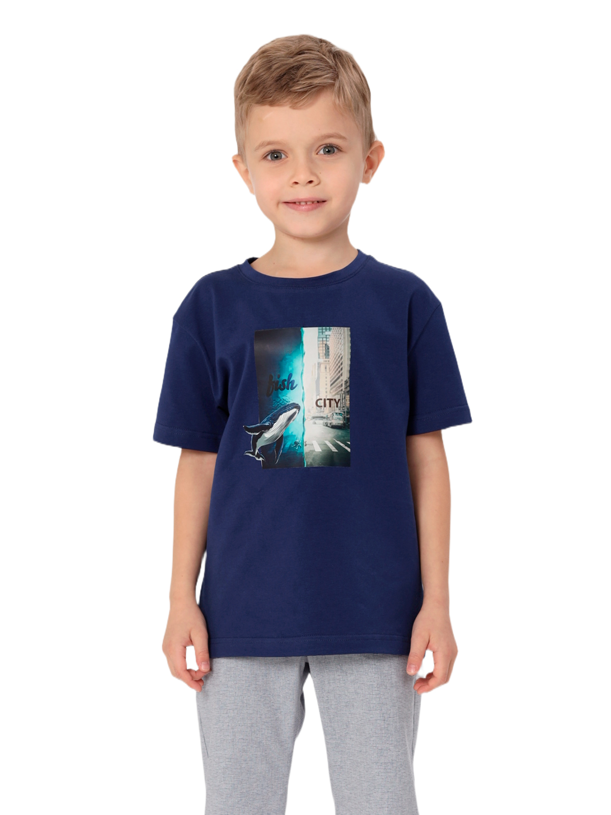 Джемпер для мальчика О47328 (синий)