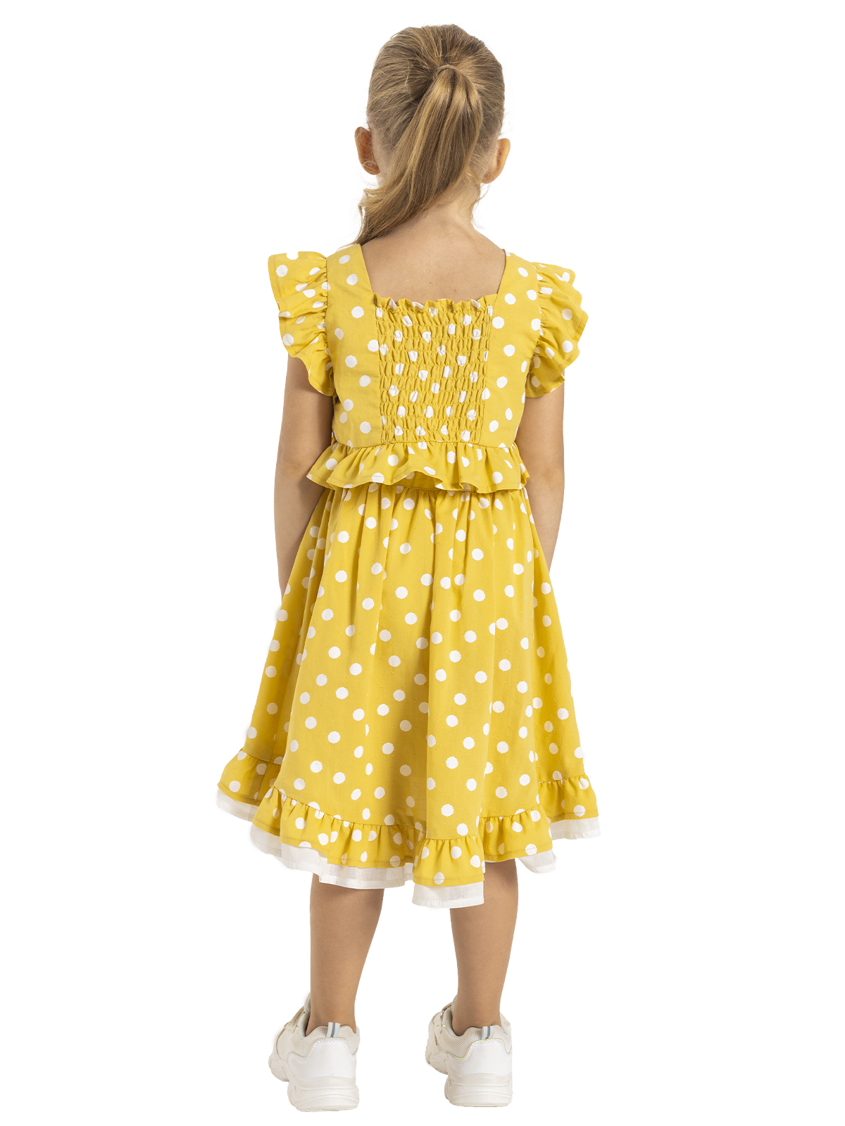 Комп.:блузка,юбка для девочки О56893 (желтый)