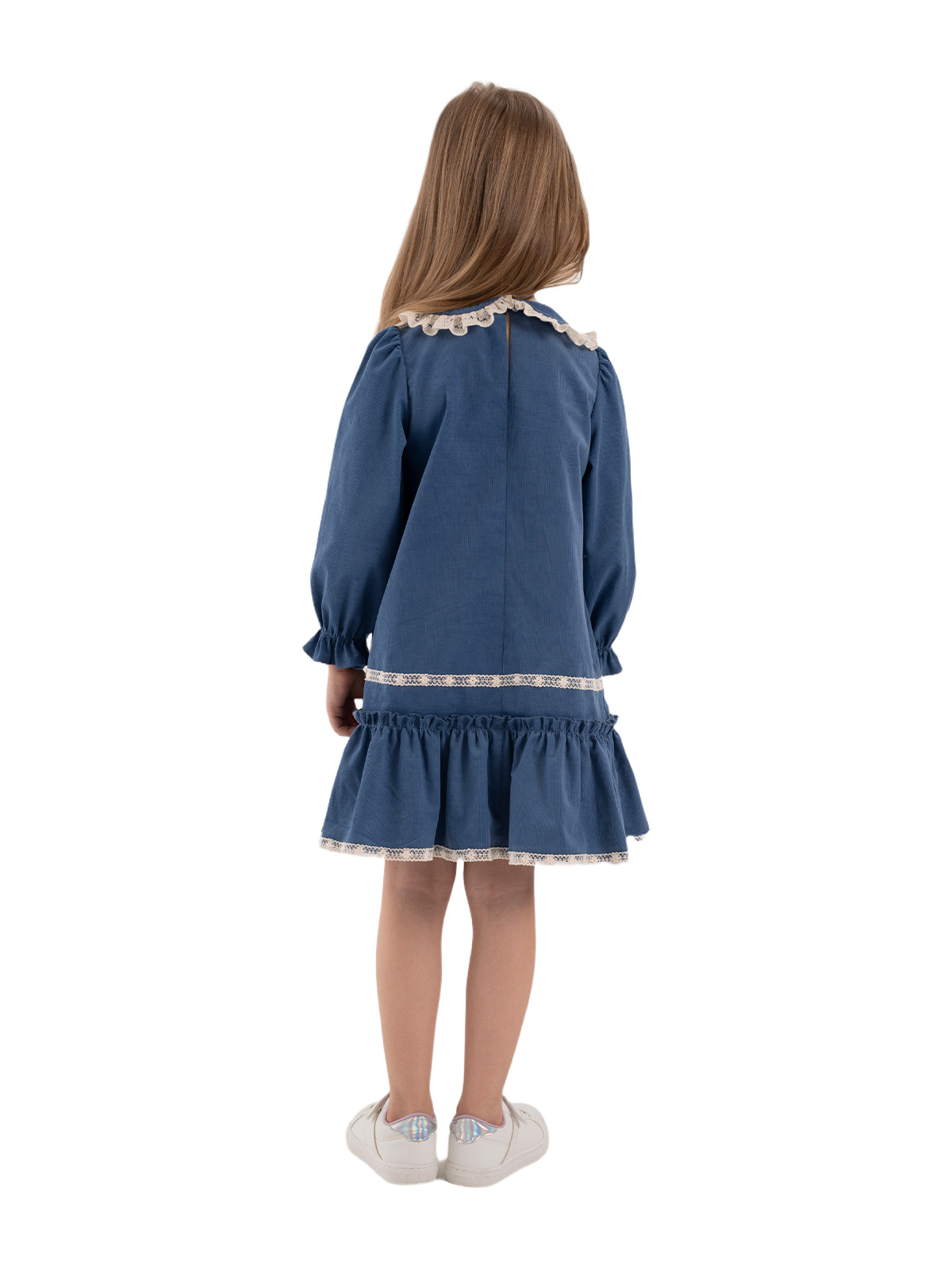 Платье для девочки О67146 (синий)