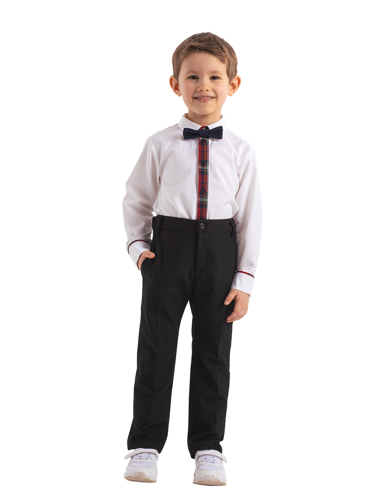 Брюки для мальчика  О23356 (черный)