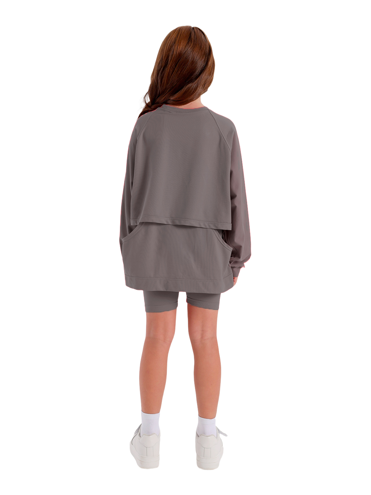 Джемпер для девочки О57282 (серый)