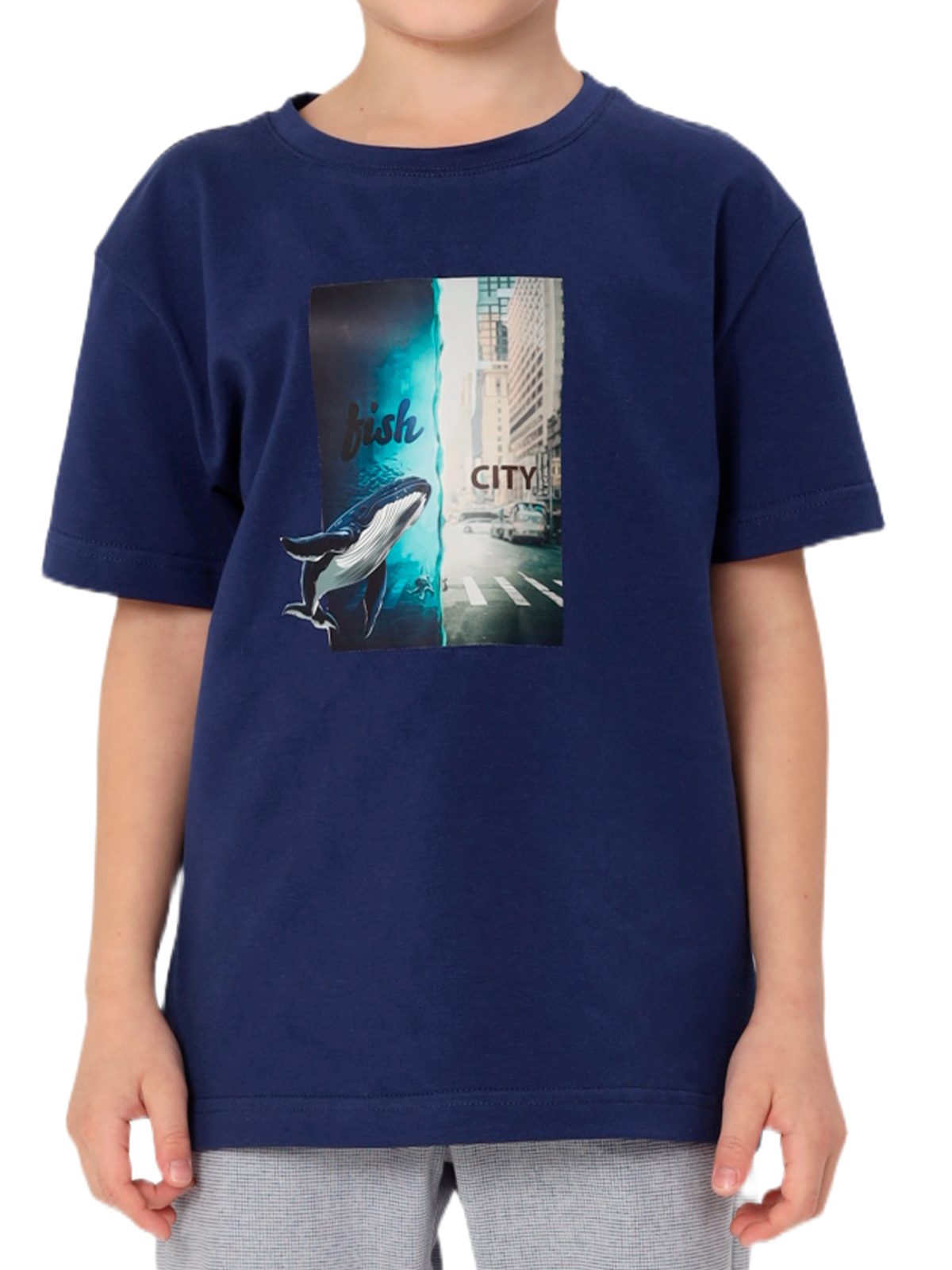 Джемпер для мальчика О47328 (синий)