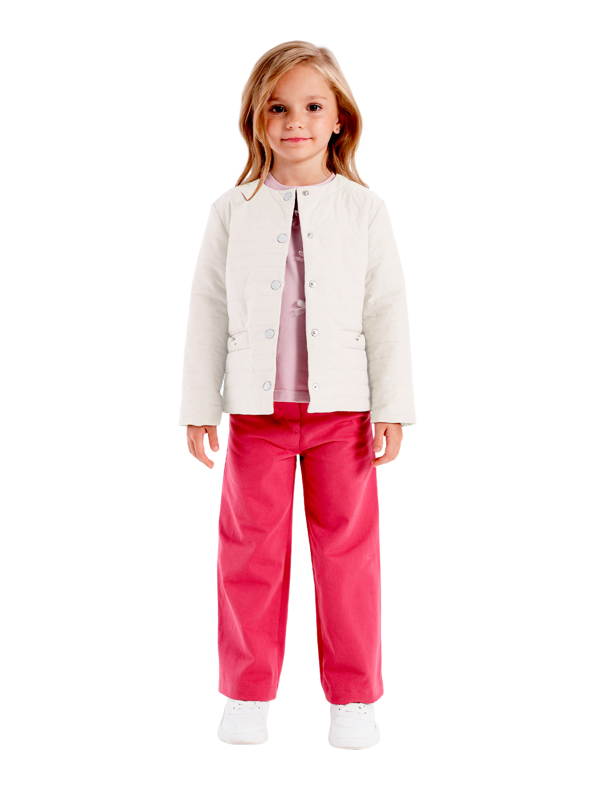 Куртка для девочки О57299 (молочный)