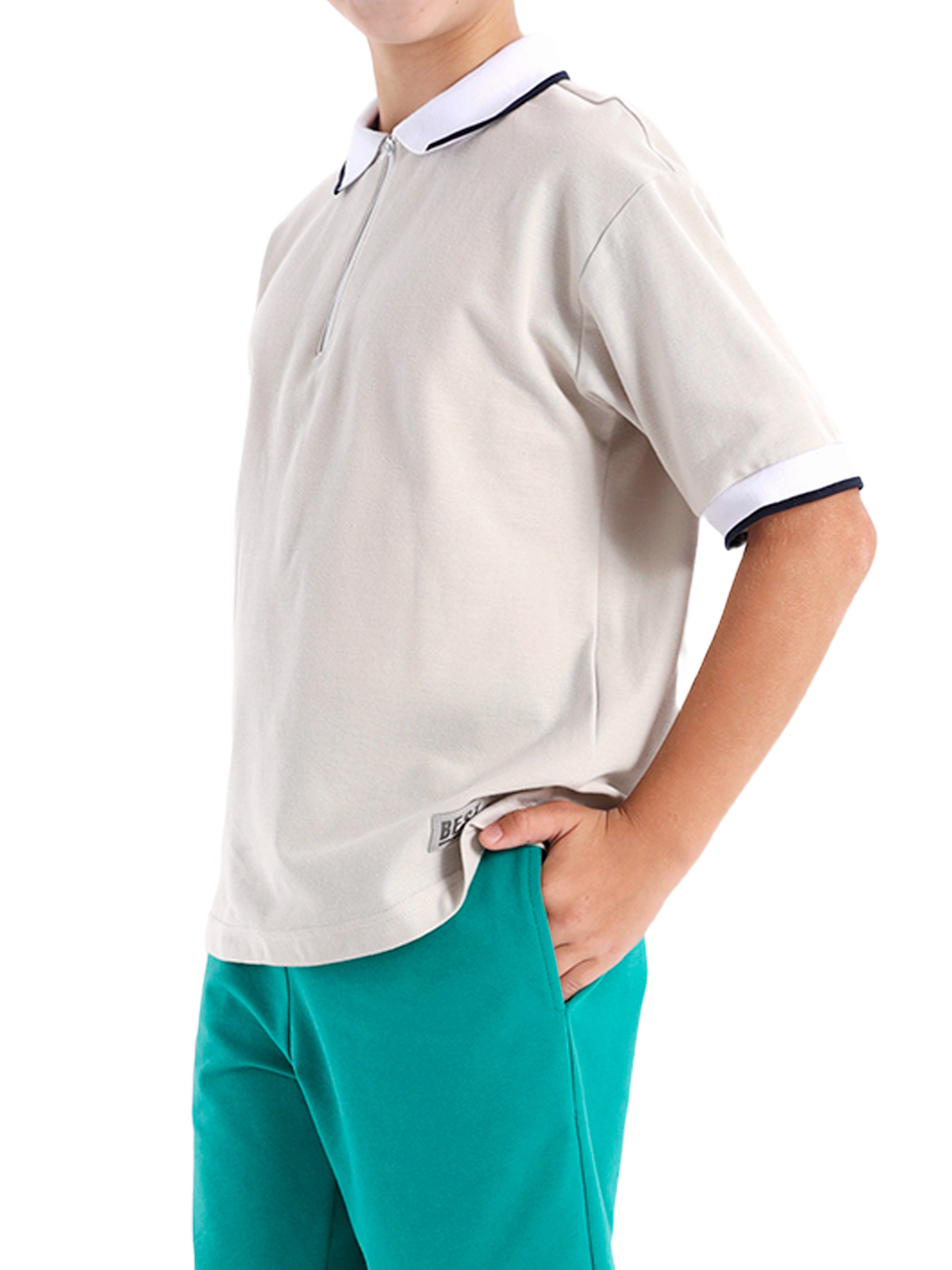 Джемпер для мальчика О47332 (бежевый)