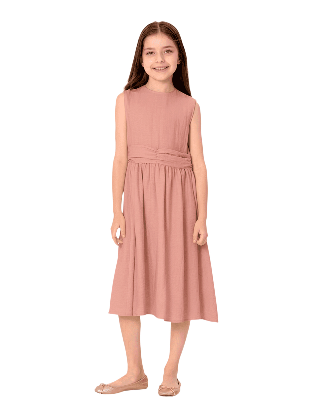 Платье для девочки О57287 (розовый)