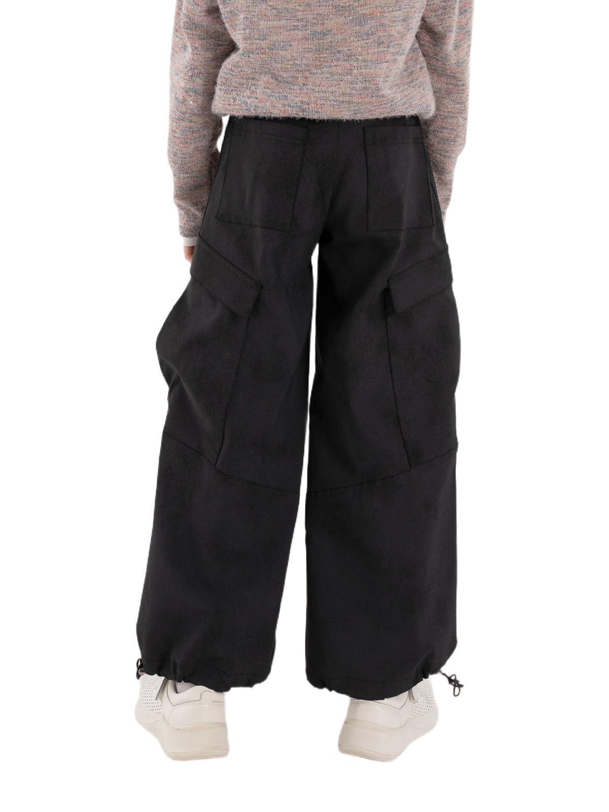 Брюки для девочки О67080 (черный)