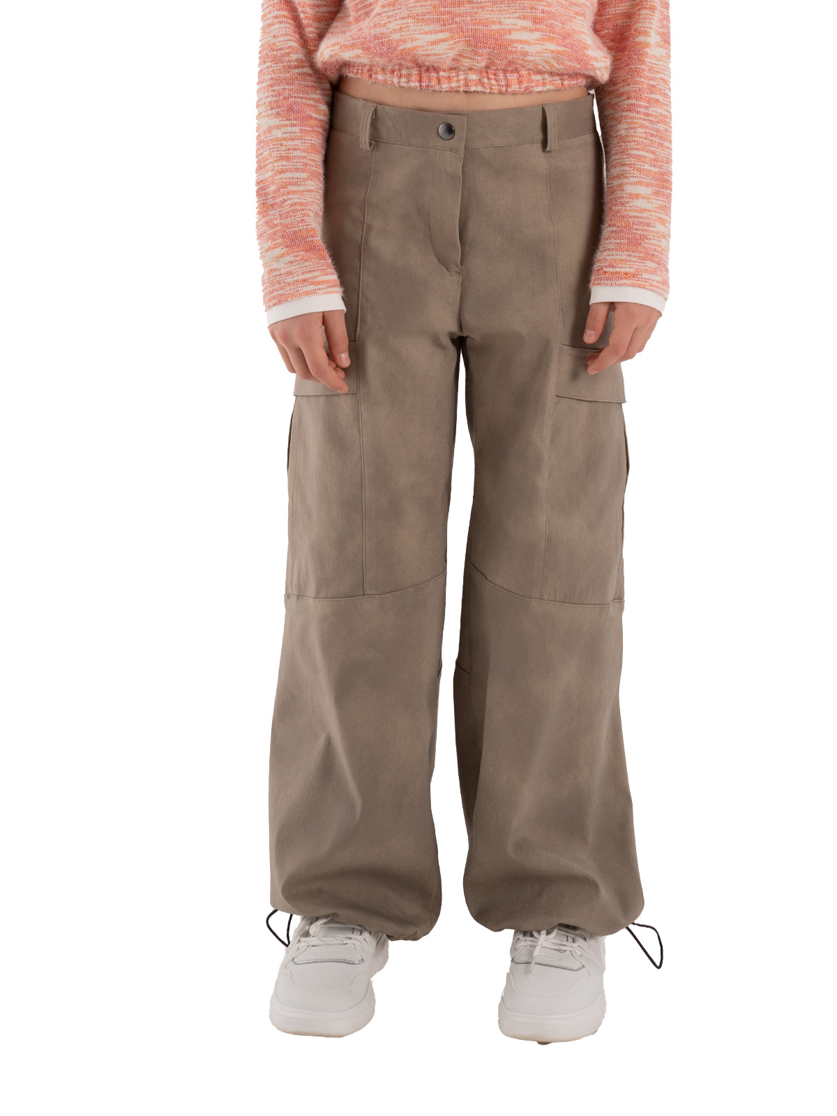 Брюки для девочки О67080 (хаки)