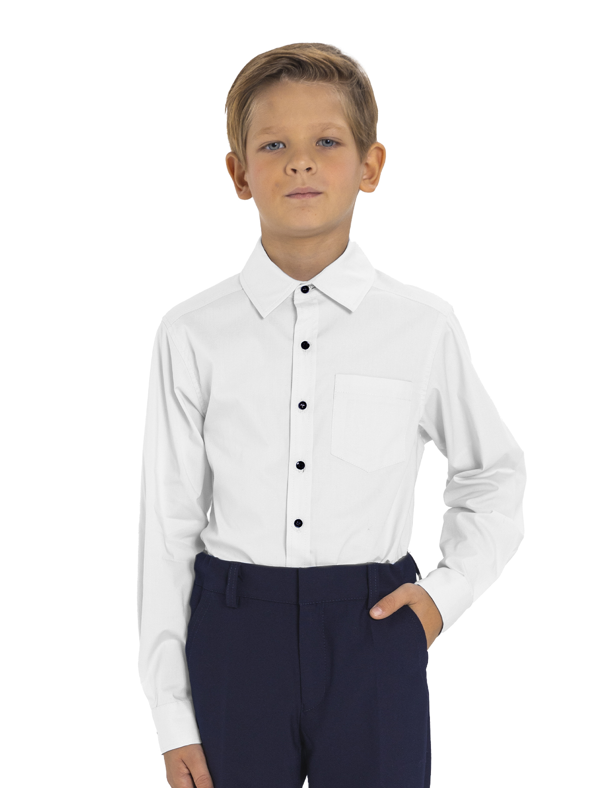 Верхняя сорочка для мальчика О17064 (белый)