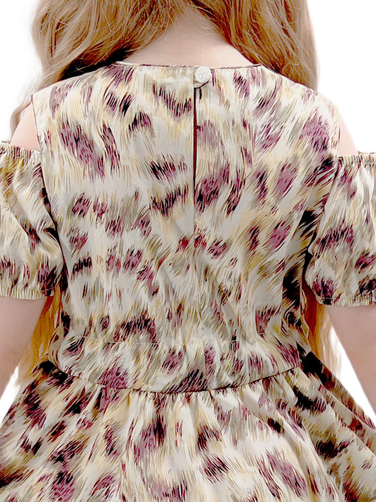 Платье для девочки О54747 (бежевый)