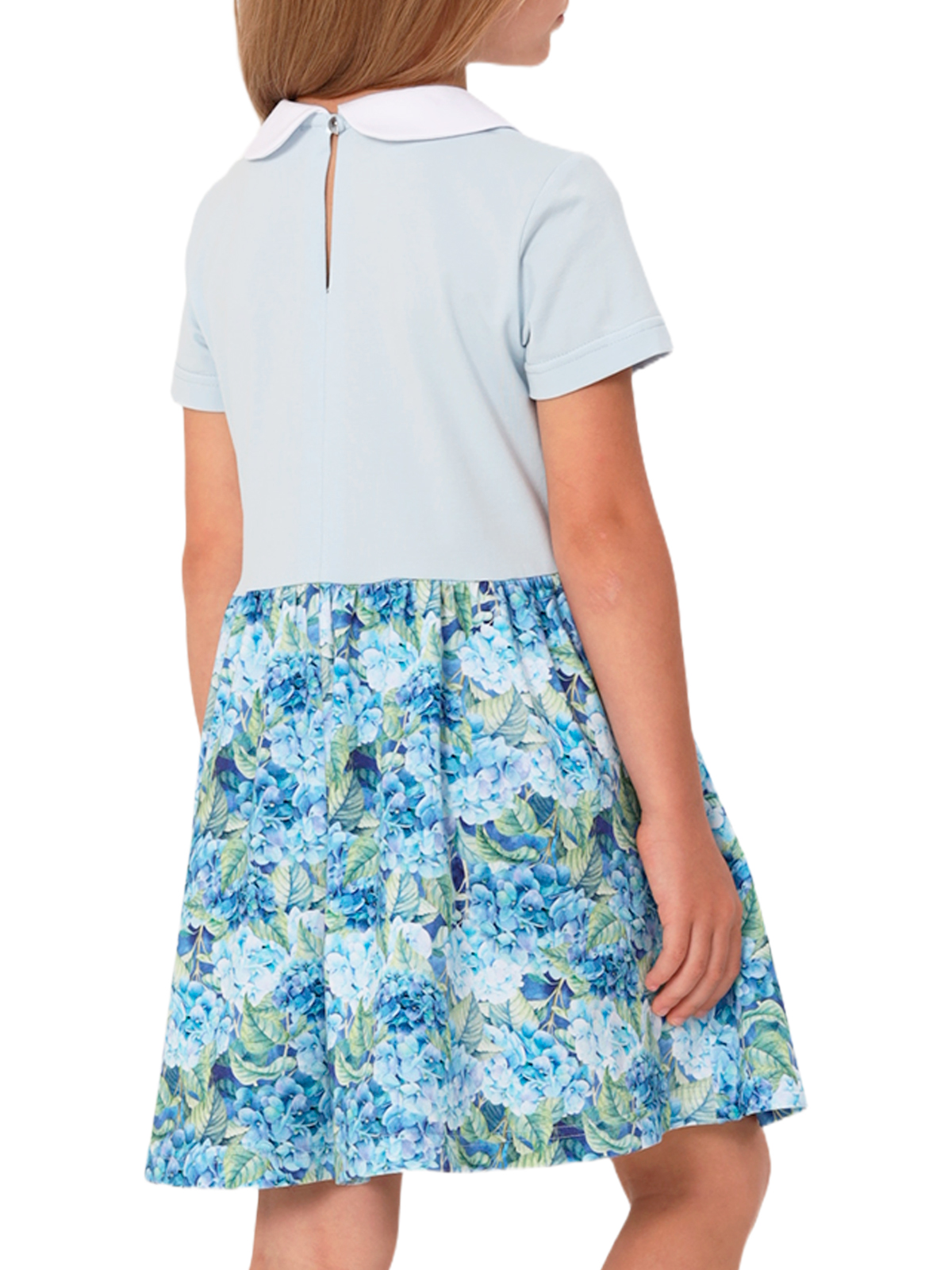 Платье для девочки О57301 (голубой)