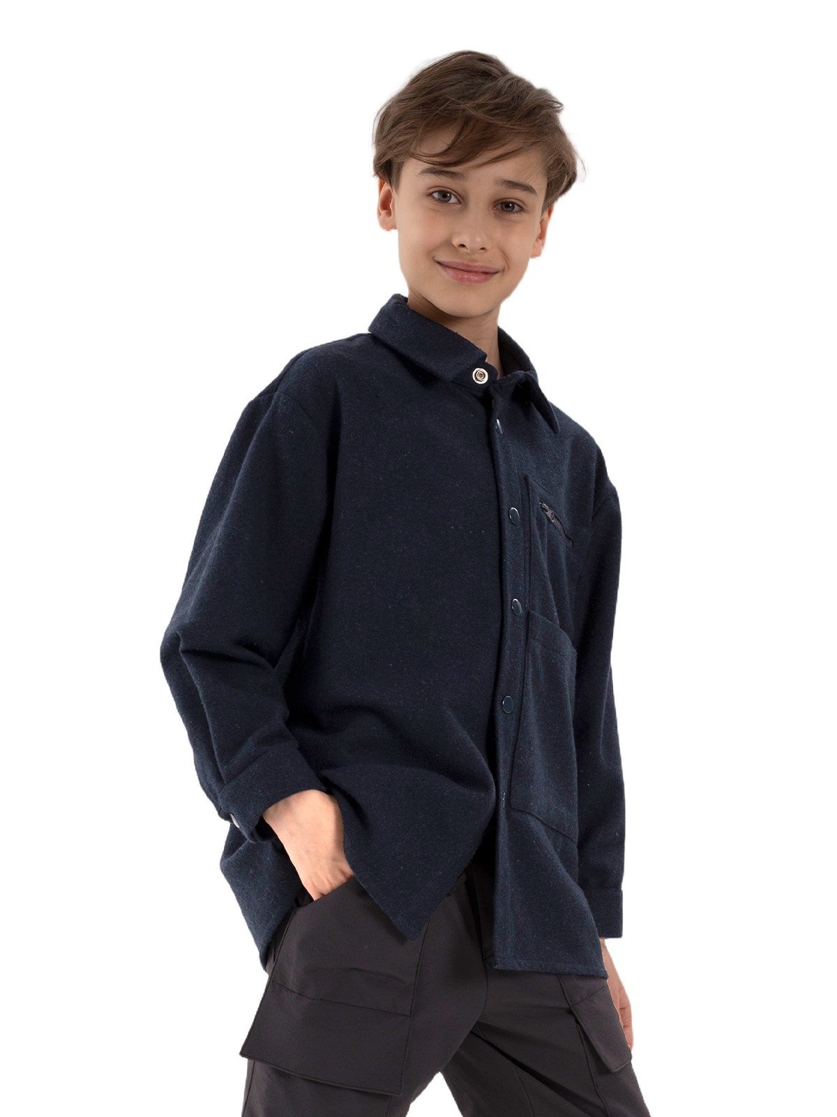 Куртка для мальчика О36207 (синий)