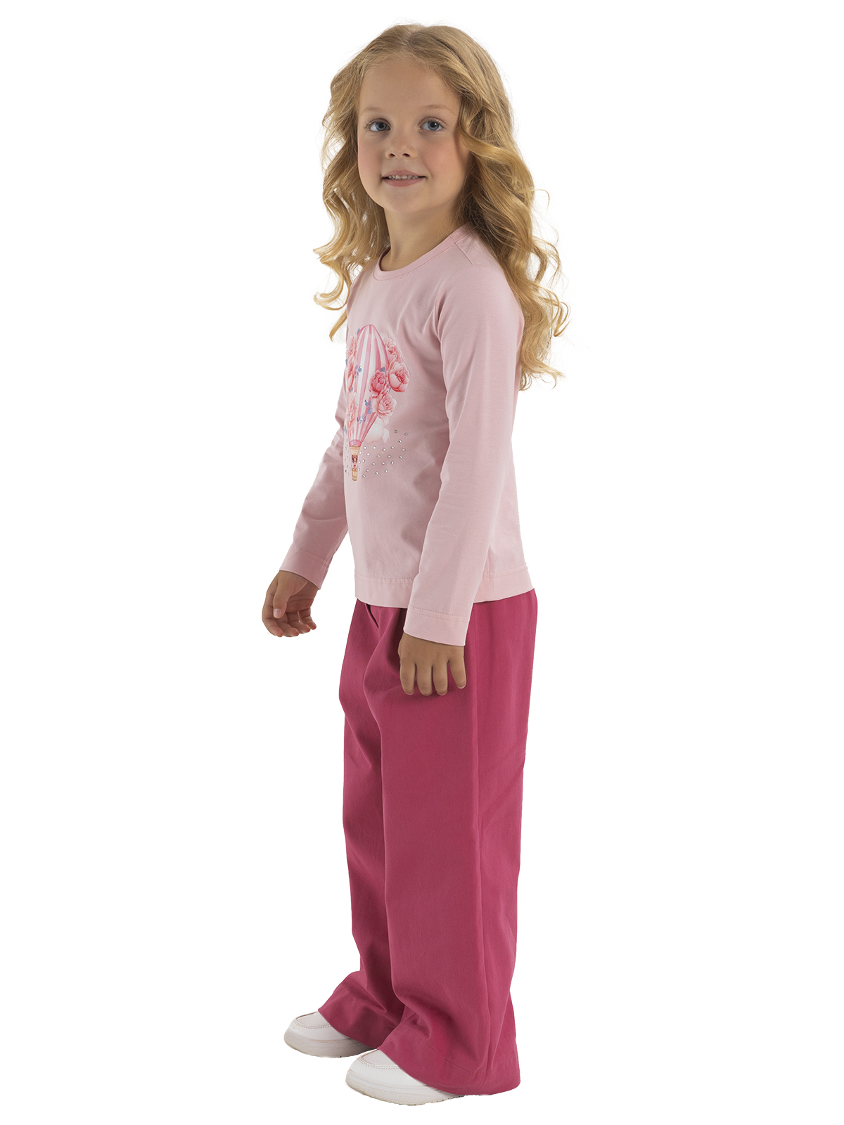 Брюки для девочки О56806 (розовый)