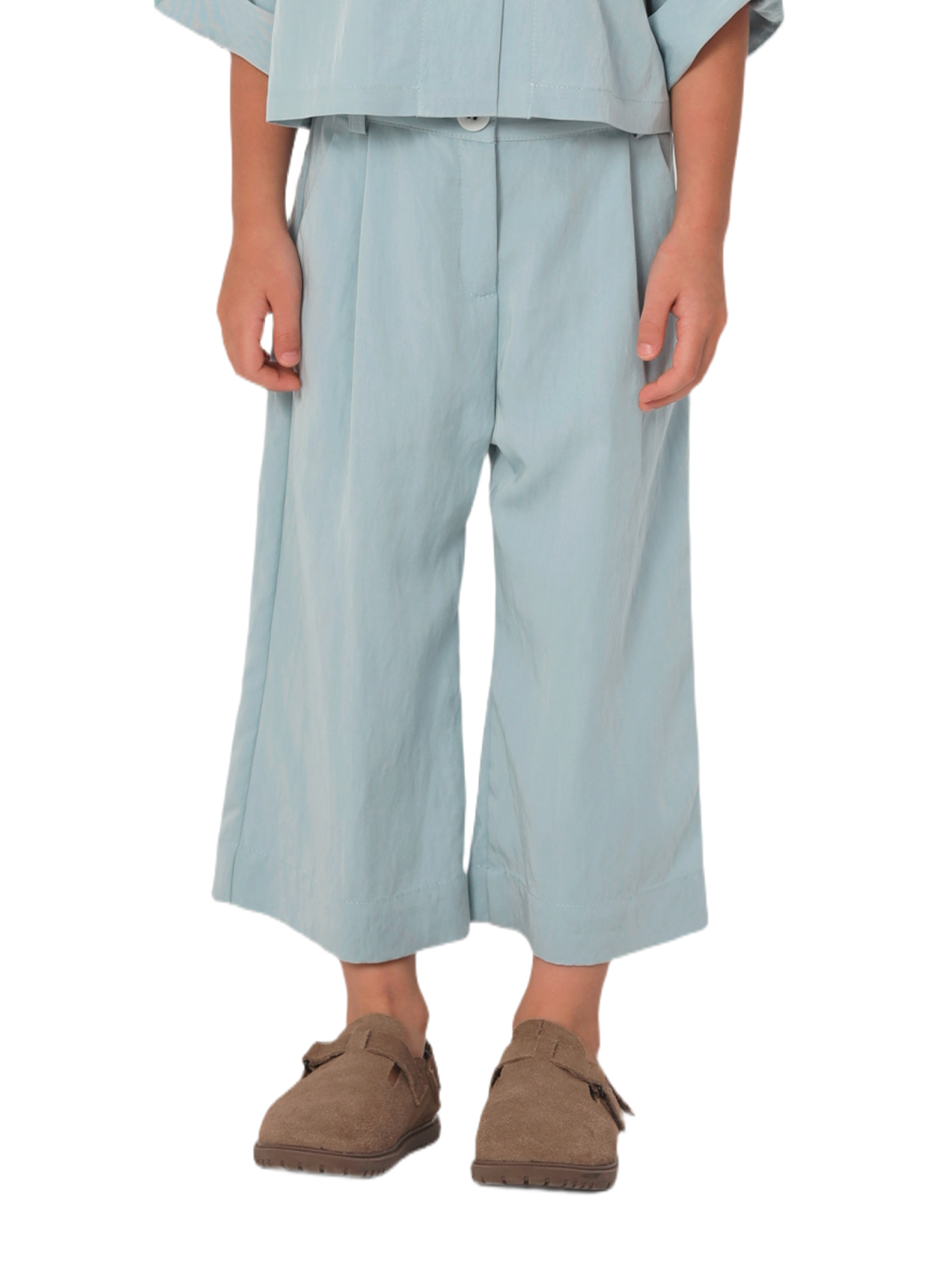 Комп.:блузка,брюки для девочки О57228 (бирюзовый)