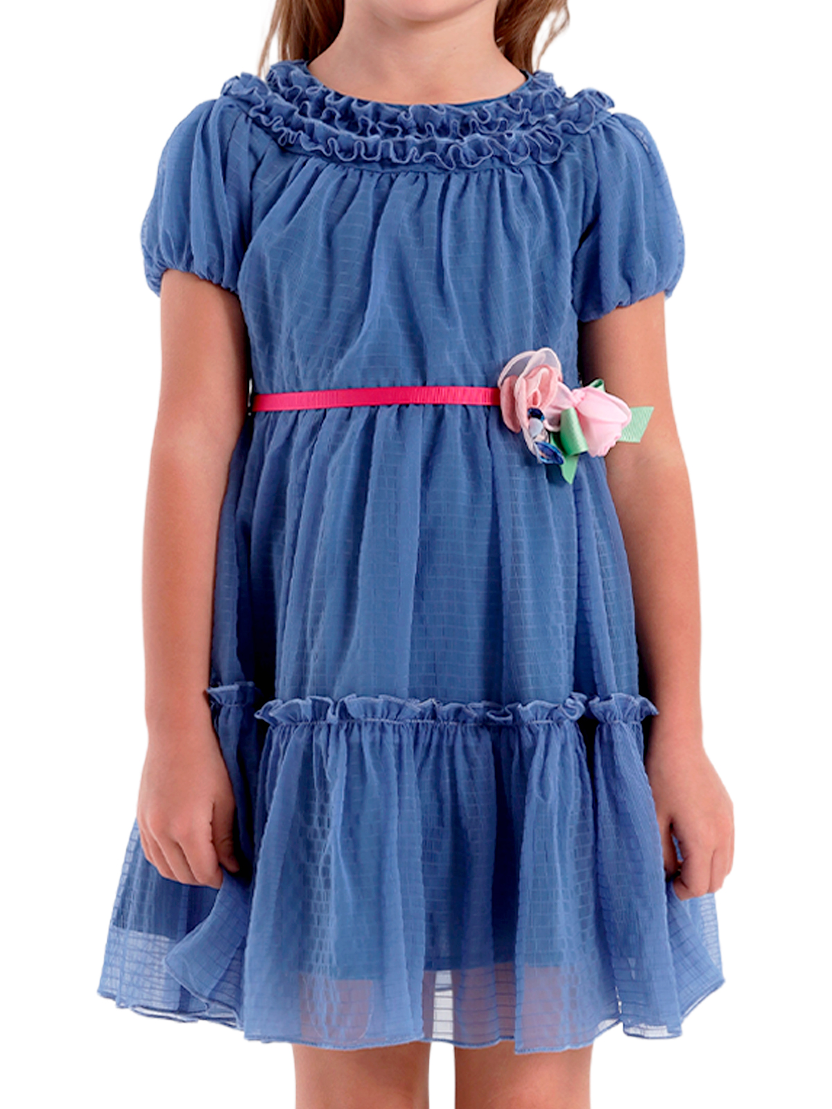 Платье для девочки О57241 (синий)