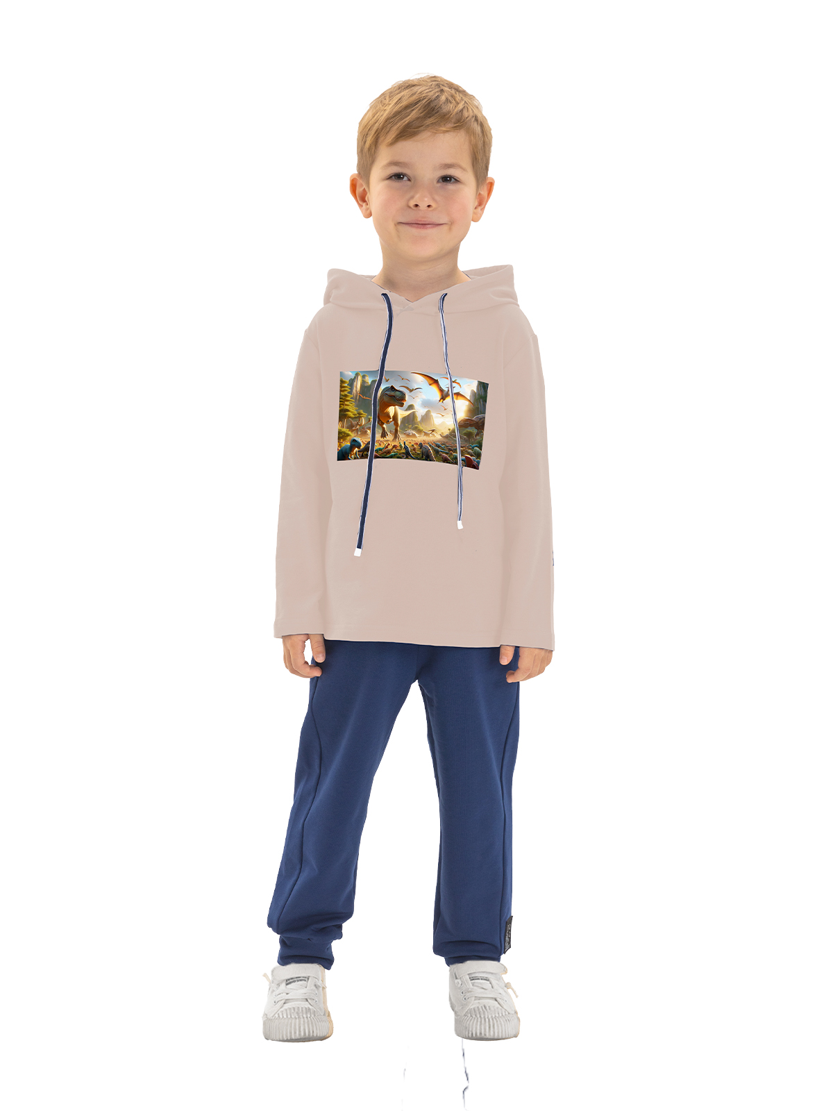 Джемпер для мальчика О35830 (бежевый)