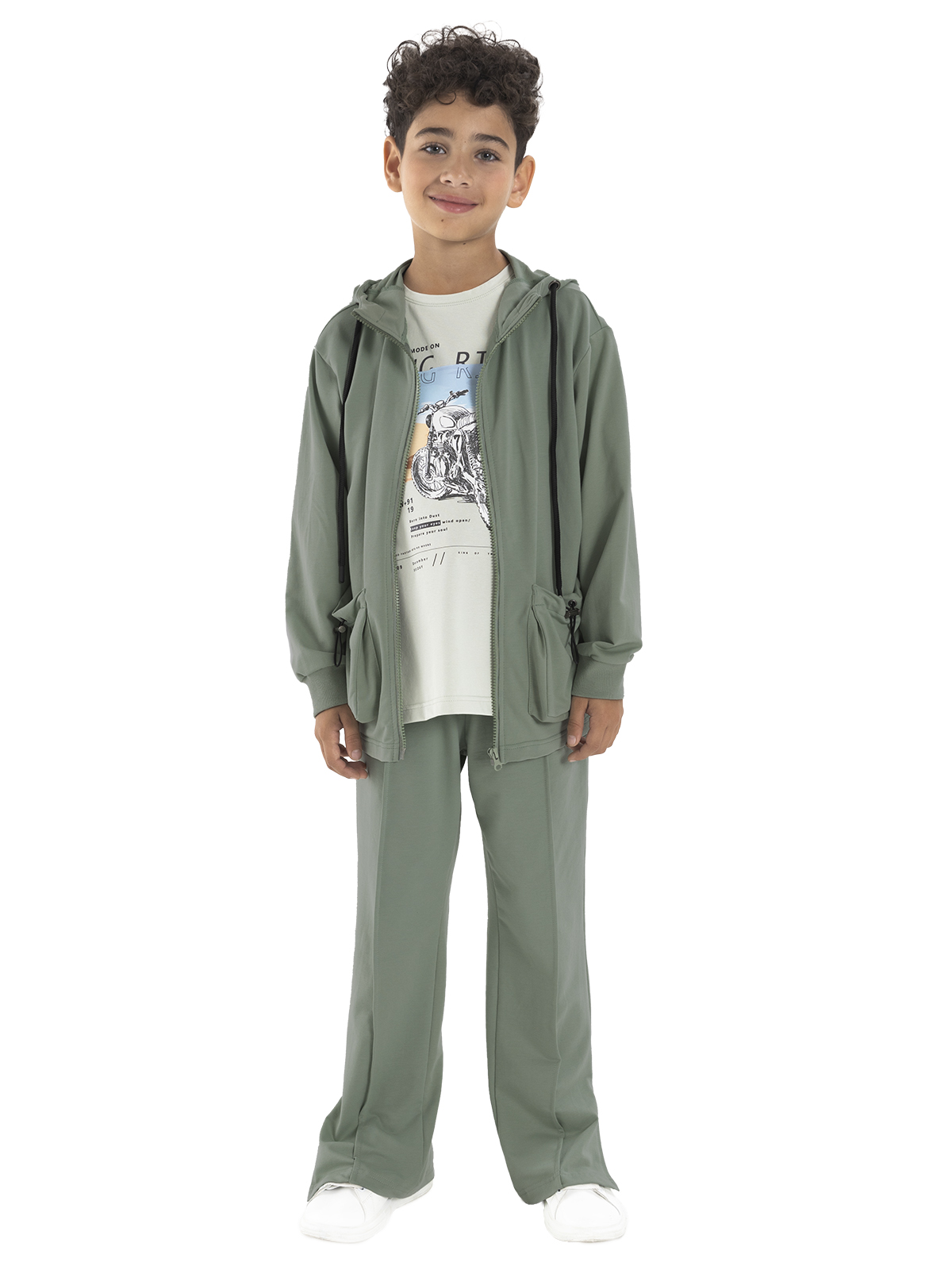 Джемпер для мальчика О46951 (зеленый)