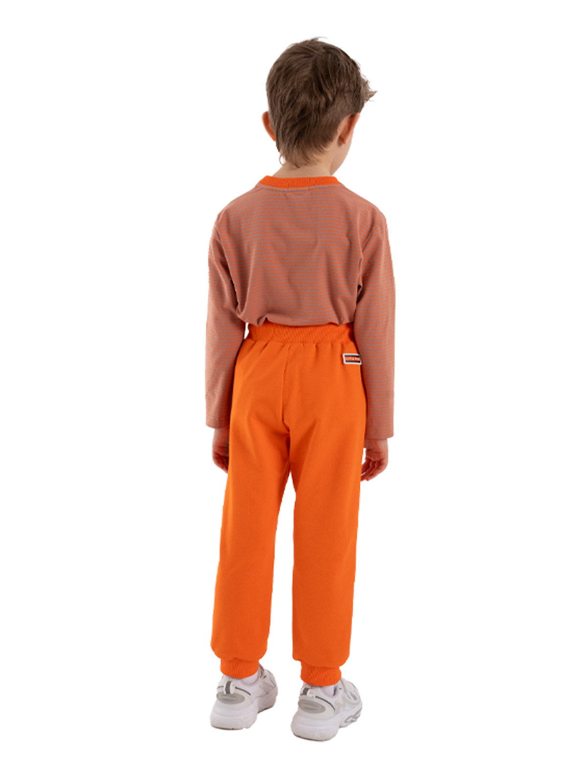 Брюки для мальчика О37128 (оранжевый)