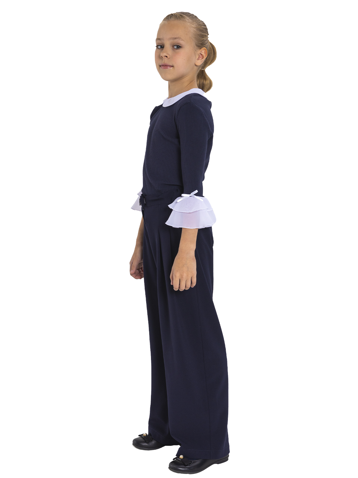 Брюки для девочки О76975 (синий)