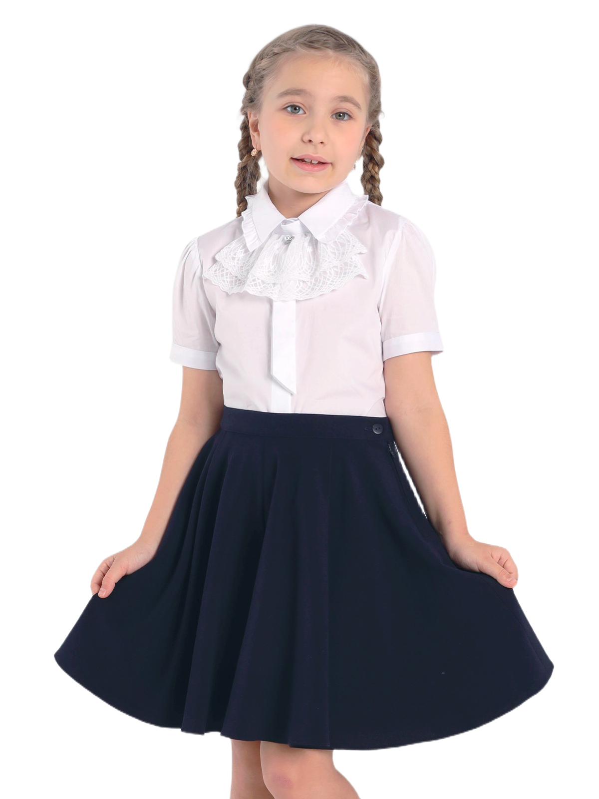 Юбка-шорты для девочки О76454 (синий)