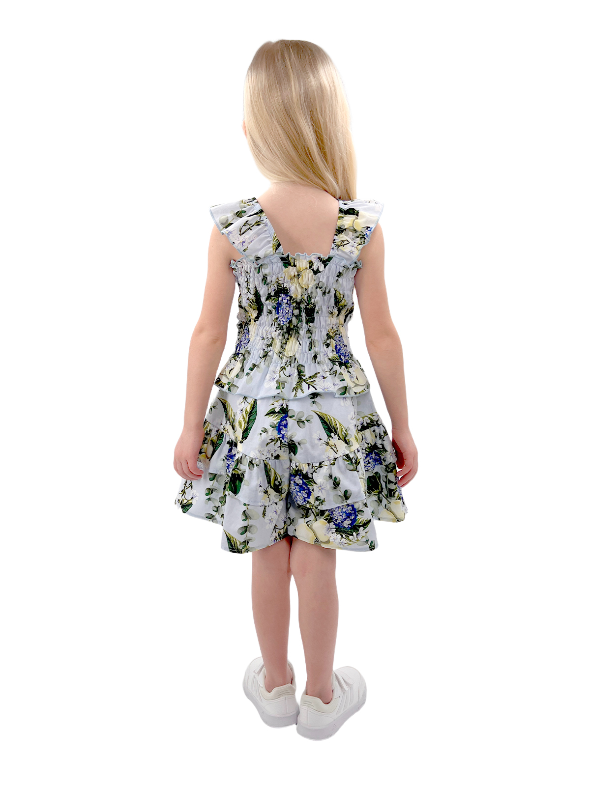 Юбка-шорты для девочки О57238 (голубой)