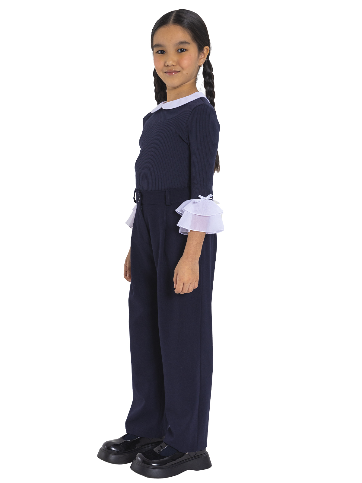 Брюки для девочки О76998 (синий)