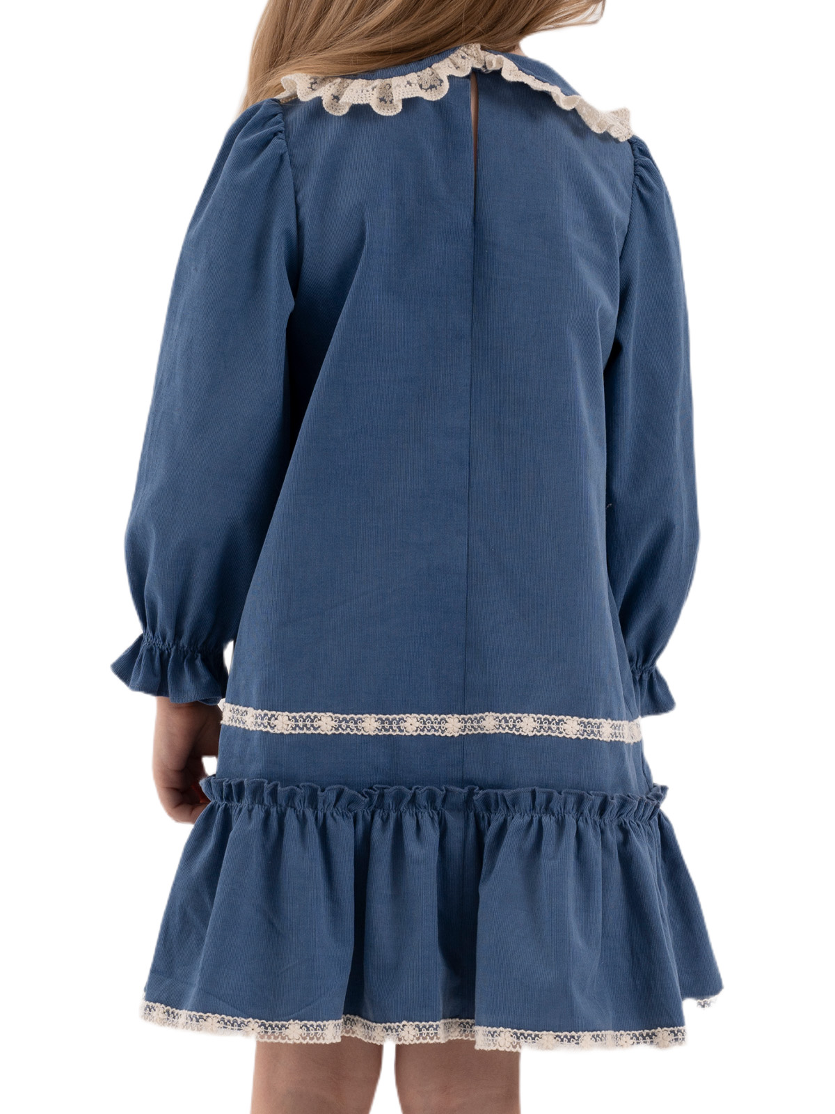 Платье для девочки О67146 (синий)