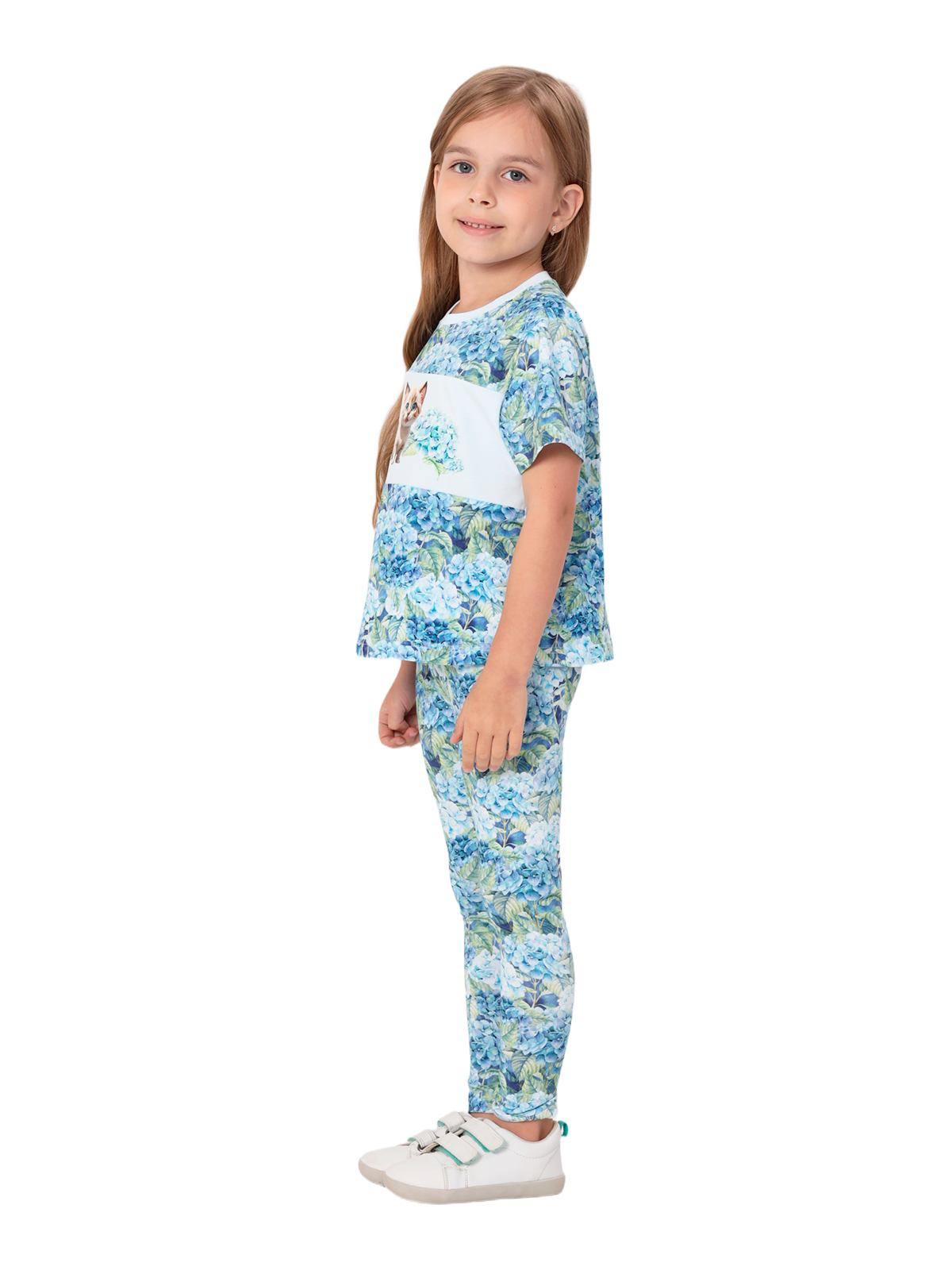 Джемпер для девочки О57107 (голубой)