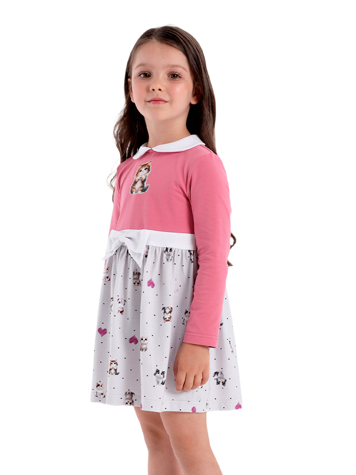 Платье для девочки О56783 (розовый)